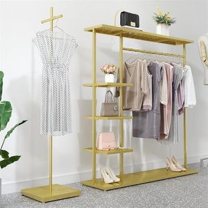 Estante de Exhibición para Tienda de <span class=keywords><strong>Ropa</strong></span>, Metálico, Multifuncional, Desmontable, para Almacenamiento, Perchero, Estante para <span class=keywords><strong>Ropa</strong></span> de Dormitorio, <span class=keywords><strong>Ropa</strong></span> <span class=keywords><strong>Infantil</strong></span> - Product Image 3