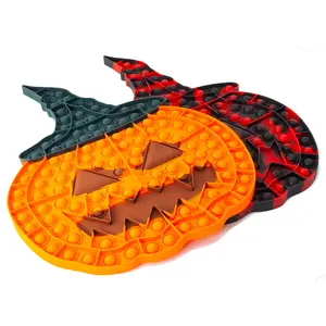 Kinderspeelgoed Push Bellen Volwassen Stress Puzzels Verwijzen Naar Pompoen Vormige Halloween Beschikbaar Drijvende Stress Relief Speelgoed