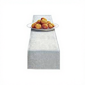 Runner da Tavola Grigio 100% Poliestere 236x28cm per Uso Interno/Esterno con Design - Product Image 1