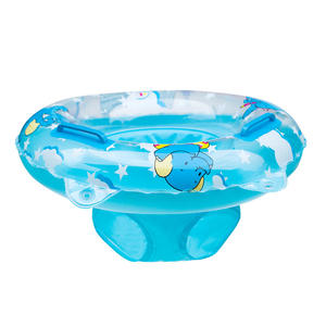 Anillo de natación para bebé con diseño de elefante redondo y asas para juegos acuáticos infantiles - Product Image 3