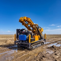 Petite foreuse portative sur chenilles montée sur remorque avec engrenages pour puits d'eau en roche dure de 300 m, moteur diesel ZHIZUAN 65KW