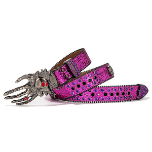Nouveau Design Western Femmes et Hommes Vintage PU Alliage 3.8cm X 110cm Large Ceinture par Misi pour Halloween Décorations - Product Image 3