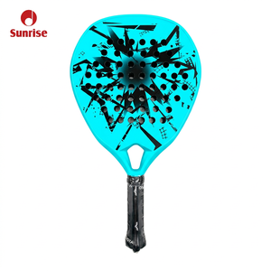Raquette <span class=keywords><strong>de</strong></span> padel SUNRISE SA009 en <span class=keywords><strong>fibre</strong></span> <span class=keywords><strong>de</strong></span> carbone, forme goutte d'eau, avec filet en <span class=keywords><strong>fibre</strong></span> <span class=keywords><strong>de</strong></span> <span class=keywords><strong>verre</strong></span>, logo personnalisé et design diamant, haute qualité, faible MOQ - Product Image 3