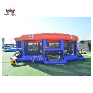 Juego de campo de fútbol de entrenamiento inflable cerrado grande de grado comercial para deportes y eventos - Product Image 3