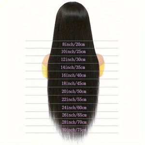 Perruque en dentelle HD 100% cheveux humains pour femmes, facile à porter, avec pré-définition de la ligne des cheveux et baby hair, en dentelle transparente <span class=keywords><strong>beige</strong></span> clair - Product Image 5