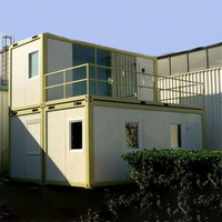 Casa Prefabricada Modular Desmontable de Dos Pisos, Casas Contenedor Prefabricadas de Bajo Costo con Instalación Rápida