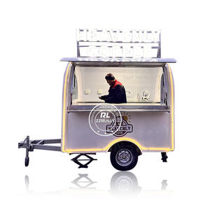 2025 China Consession Ice Bar Hot Dog Waffle Coffee Venta al por menor Carros de venta de alimentos con paraguas para la venta - Product Image 5