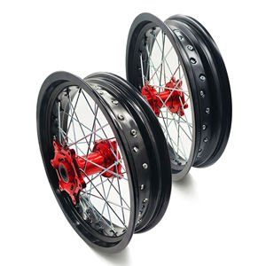 Ruedas Delanteras y Traseras Supermoto para Honda CR125/CRF250, Llantas de Motocicleta Todoterreno de Aleación de Aluminio CNC sin Cámara, Accesorios Nuevos - Product Image 6