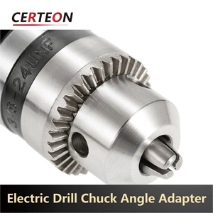 Outil <span class=keywords><strong>Perceuse</strong></span> Electrique RA10 08 1 à 10mm 3 Mors avec Cle pour Espaces Etroits avec Adaptateur <span class=keywords><strong>Mandrin</strong></span> <span class=keywords><strong>Angle</strong></span> Droit 90 - Product Image 5