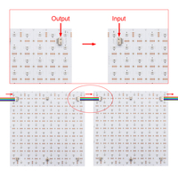 Bande lumineuse LED RGB adressable SPI, écran 100 LED, 250*250mm, panneau LED numérique RGBIC pour éclairage de boîte lumineuse publicitaire