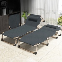 Lit pliant en acier léger et portable pour l'extérieur, nouveau design, lit pour le camping, la plage, utilisation d'urgence