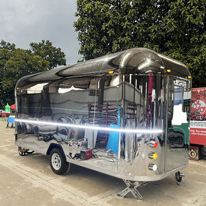 Chariot de restauration <span class=keywords><strong>mobile</strong></span> en acier inoxydable pour salles de sport, cours de fitness en extérieur, repas post-entraînement, bonbons, chips, smoothies protéinés pour la santé - Product Image 5