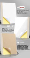 Étiquettes autocollantes imprimables en PET vierges, résistantes à l'eau, format A4, personnalisées en usine, pour emballage de parfums