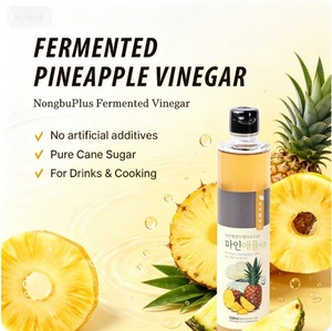 Vinagre de Piña Coreano Fermentado 100% Natural 300ml, Vinagre Frutal Premium para Bebidas Saludables, Cocina y Aderezos para Ensaladas - Product Image 1