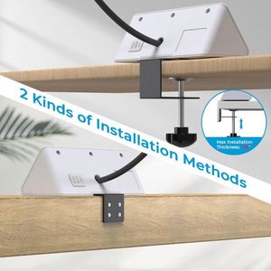 4 puertos USB, tiras de alimentación de montaje de abrazadera de borde de escritorio con 3 salidas de CA, Protector contra sobretensiones de mesa, enchufe de pared de EE. UU. para uso en oficina y Hotel - Product Image 6