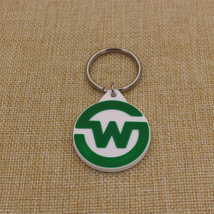 Porte-clés personnalisé en PVC souple écologique, logo imprimé en relief 2D/3D, anneau fendu diamètre 25-32mm, mousquetons promotionnels - Product Image 1