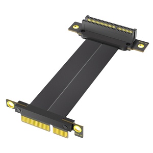Nueva versión <span class=keywords><strong>PCI</strong></span>-e <span class=keywords><strong>PCI</strong></span> Express 4,0 <span class=keywords><strong>4X</strong></span> Cable de extensión (doble dirección vertical de 90 grados) - Product Image 1
