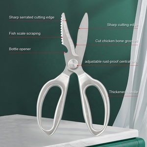 2022 Hot-sell Craft Scissors Multifunctional <strong>Kitchen</strong> Chicken Bone Scissors, High Strength <strong>Kitchen</strong> Scissors Household Necessities - Product Image 5