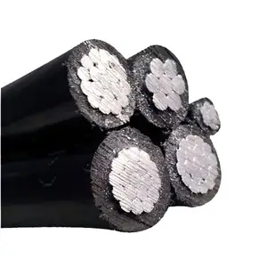 Low Voltage Aluminum Bundled Overhead Twist Cable AAAC Nautral Conductor NFA2X-T Cable