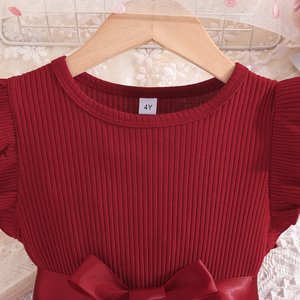Robe d'été style princesse en dentelle florale pour filles de 4 à 7 ans, fourniture ODM, pour mariage, fête formelle, en tissu peigné respirant - Product Image 2