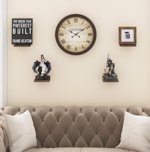 Juego de <span class=keywords><strong>4</strong></span> estantes flotantes de madera tallada rústica 5X5 pulgadas estante de almacenamiento personalizable montado en la pared para dormitorio sala de estar Baño - Product Image 3