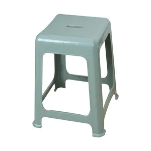 Factory Price Customized Home Furniture Colorful Stacking Square Plastic Stool Plastic High Stool