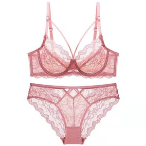 Conjunto de Lencería Femenina de Alta Calidad Personalizable, Brasier de Encaje con Push-Up, Talla Grande, Algodón Fino y Sexy - Product Image 6