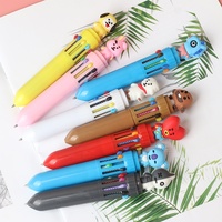 Stylo Bille Rétractable Créatif TY TY839 à Encre Noire 1,0 mm Dix Couleurs Motif Dessin Animé pour Étudiants Filles – Idéal Bureau et École