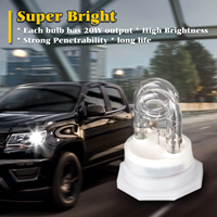 Shinemien 160W 8-Kopf HID Xenon Stroboskop-Lichtset Weiß/Bernstein 12/24V Universelle Passform Fahrzeug-Notwarnsystem