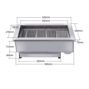 Indoor Keuken Hot Pot Restaurant Apparatuur Barbecue Grill Shabu Grill Grill Tafel Voor Restaurants