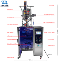 Verpakkingsmachines voor achteraf verzegelde 100g fruit-sap dranken, shampoo, haarverzorging, kookolie, verticale stick-sachets, keuken- en reisverpakkingen