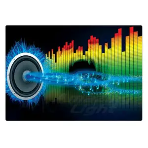 Glow Led T-shirt Met 2 Aaa Batterijen Equalizer Party Sound Activated Flashing El Panel Voor T-shirt Muziek Rhythm El panel