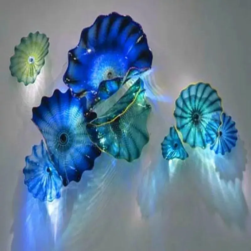 Handgeblazen Glazen Wandlamp Led Lampen Modern Design Gebrandschilderd Glas Kunst Wandlampen