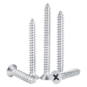 Din7505 <span class=keywords><strong>viti</strong></span> <span class=keywords><strong>per</strong></span> <span class=keywords><strong>legno</strong></span> in acciaio di dimensioni su scheda di trucioli di <span class=keywords><strong>legno</strong></span> 25/80/120mm lunghezze testa di formaggio in zinco placcato vite svasata - Product Image 5
