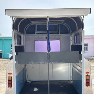 Прицеп для перевозки лошадей на <span class=keywords><strong>2</strong></span> головы со съемными перегородками, для конного спорта, с отсеком для снаряжения, австралийский - Product Image 4