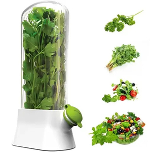 Dispositivo ecológico de mantenimiento fresco, caja crujiente de cilantro y verduras, contenedor de hierbas, botellas de almacenamiento para el hogar - Product Image 3