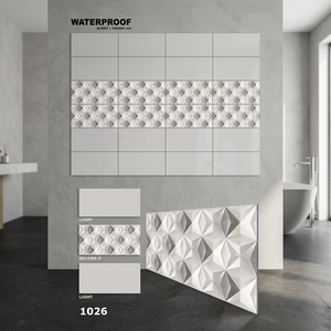 Carreaux de sol en céramique émaillée brillante 300x600mm, épaisseur 8,5mm, design pierre 12x24, en porcelaine polie, pour hall, extérieur et salle de bain - Product Image 4