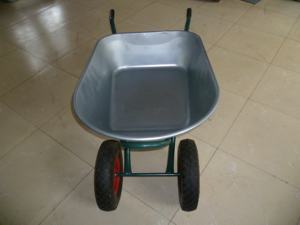 WB7613 100l Double <span class=keywords><strong>roue</strong></span> galvanisée fabricants <span class=keywords><strong>brouette</strong></span> de jardin industriel <span class=keywords><strong>brouette</strong></span> robuste <span class=keywords><strong>brouette</strong></span> de Construction <span class=keywords><strong>brouette</strong></span> de <span class=keywords><strong>roue</strong></span> - Product Image 3