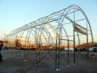 Abri d'entreposage en tissu PVC industriel SD4050, abri de stockage en forme de dôme, conteneurs d'expédition, tente de stockage, bâtiment de stockage, tente d'abri