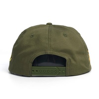 Gestoorde Flat Brim Snapback Pet met Aangepaste Borduurlogo Vintage Katoen Streetwear Baseball Cap voor Heren