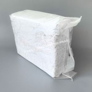 Trapos industriales completos para limpieza, de lona blanca recuperada, 100% algodón, trapos de algodón para limpieza. - Product Image 1