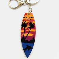 Porte-clés Souvenir Mini Surf, Souvenirs Hawaïens d'Été, Cadeaux Amusants, Jouets, Pendentifs Plage, Cocotier, Planche de Surf
