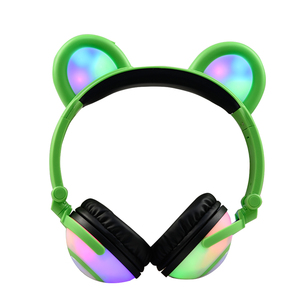 Cuffie Silenziose per Feste con Orecchie da Orso, Bluetooth e Luci LED - Product Image 6