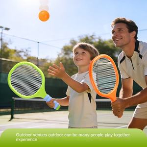 Raquette de tennis interactive pour l'entraînement en plein air, double badminton pour les garçons et les filles de la maternelle, jeu amusant parent-enfant, jouet de sport de loisirs - Product Image 4