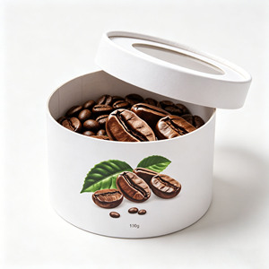 Recyclable Biodegradable Kraft Paper Tube <b>Empty</b> Cardboard Container Packaging With Stamping and Vanishing - Product Image 3