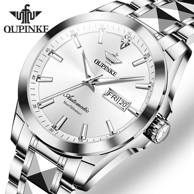 OUPINKE 3223 OEM Luxury Brand Customize logo Fashion Waterproof Watch Men Automatic Mechanical