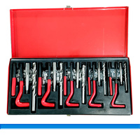 Kit de réparation de filetages manuels AVIC-Flight M5-M12 avec outil d'installation, étui rigide, matériau HSS, 131 pièces, OEM, garantie 1 an, utilisation universelle