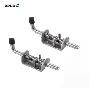 XDRD Loquet à ressort robuste en acier au carbone, avec goupille de verrouillage à ressort, résistant à la corrosion, thermolaqué, 5 - Product Image 1