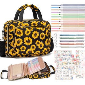 Sac de rangement pour livres et bonbons, grande capacité, personnalisé, à fermeture éclair, tendance, portable, de voyage, à bandoulière, sac de prière, anti-poussière - Product Image 4