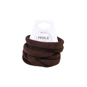 Élastiques à cheveux en tissu, 6 pièces par paquet, haute élasticité, usage quotidien, mélange de couleurs aléatoires - Product Image 5